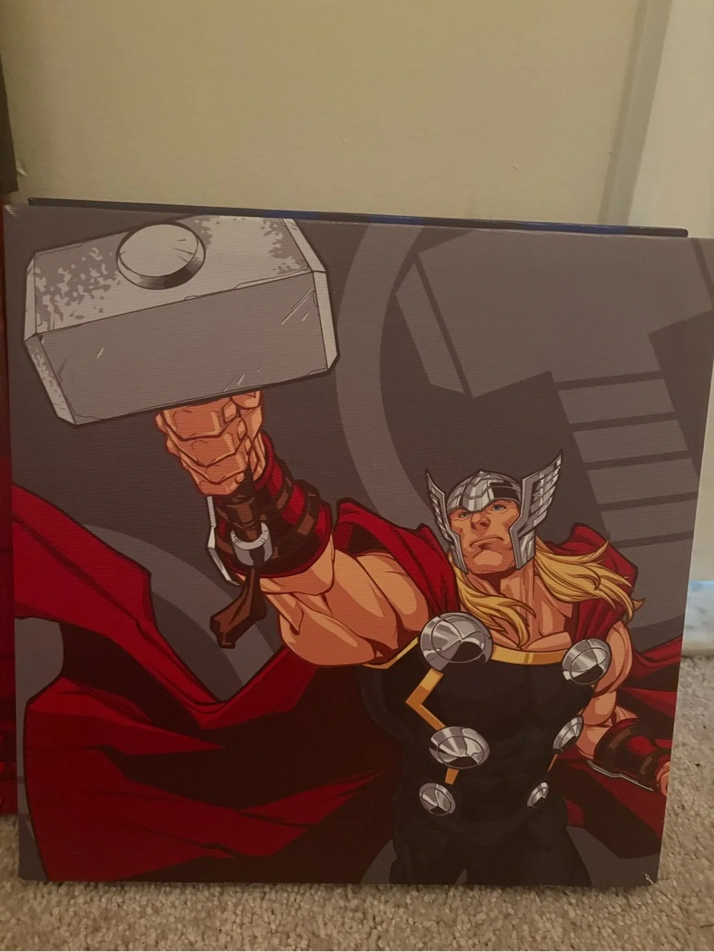 Marvel Canvas Wall Art Set - Black, Red, Blue, Gray